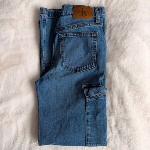 Calvin Klein Women's Blue Cargo Jeans